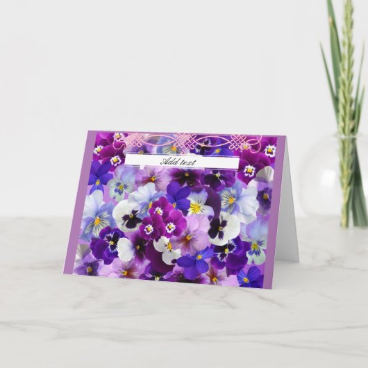 Sjabloon van Glorious Pansies (Voorkant)