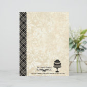 Sjabloon van hedendaagse bakkerijen briefhoofd ontwerp (Staand voorkant)