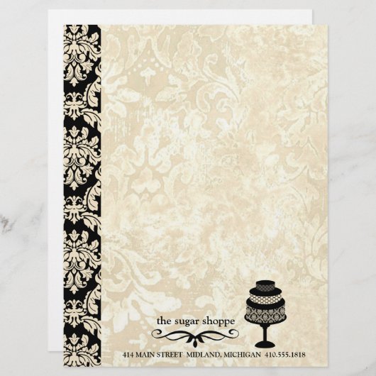 Sjabloon van hedendaagse bakkerijen briefhoofd ontwerp (Voorkant / Achterkant)