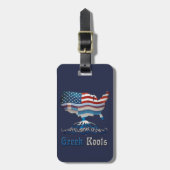 Sjabloon van het Amerikaanse Bagagelabel Roots (Voorkant verticaal)