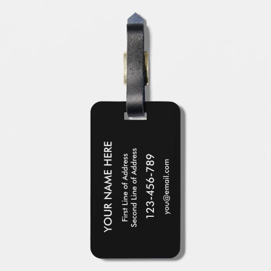 Sjabloon van het Amerikaanse Siciliaanse Bagagelab Bagagelabel (Achterkant verticaal)