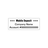 Sjabloon van het bankrekeningnummer voor mobiele d  zelfinktende stempel (Design)