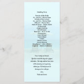 Sjabloon van het Beach Chairs Tall Wedding Program (Achterkant)