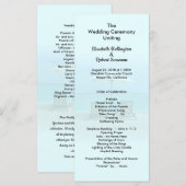 Sjabloon van het Beach Chairs Tall Wedding Program (Voorkant / Achterkant)