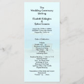 Sjabloon van het Beach Chairs Tall Wedding Program (Voorkant)