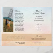 Sjabloon van het begrafenisprogramma (Achterkant)