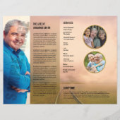 Sjabloon van het begrafenisprogramma; (Achterkant)