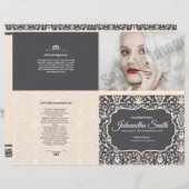 Sjabloon van het begrafenisprogramma; (Voorkant / Achterkant)