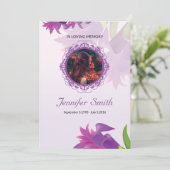 Sjabloon van het begrafenisprogramma (Staand voorkant)