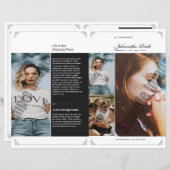 Sjabloon van het begrafenisprogramma; (Voorkant / Achterkant)