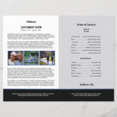 Sjabloon van het begrafenisprogramma (Achterkant)