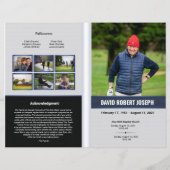 Sjabloon van het begrafenisprogramma (Voorkant)