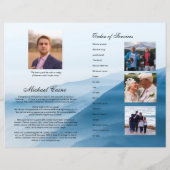 Sjabloon van het begrafenisprogramma (Achterkant)