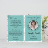 Sjabloon van het begrafenisprogramma (Staand voorkant)