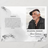 Sjabloon van het begrafenisprogramma (Voorkant)