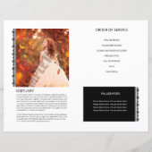 Sjabloon van het begrafenisprogramma (Achterkant)