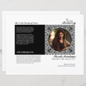 Sjabloon van het begrafenisprogramma (Voorkant / Achterkant)