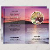 Sjabloon van het begrafenisprogramma (Voorkant / Achterkant)