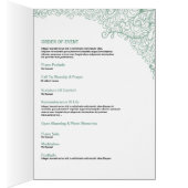 Sjabloon van het begrafenisprogramma (Binnen (Rechts))