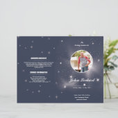 Sjabloon van het begrafenisprogramma (Staand voorkant)