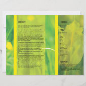 Sjabloon van het begrafenisprogramma (Achterkant)