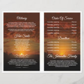 Sjabloon van het begrafenisprogramma (Achterkant)