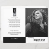 Sjabloon van het begrafenisprogramma (Voorkant / Achterkant)