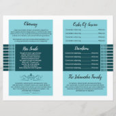 Sjabloon van het begrafenisprogramma (Achterkant)