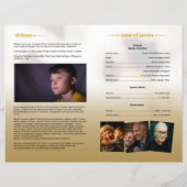 Sjabloon van het begrafenisprogramma (Achterkant)