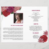 Sjabloon van het begrafenisprogramma (Achterkant)