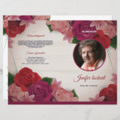 Sjabloon van het begrafenisprogramma (Voorkant / Achterkant)