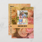 Sjabloon van het begrafenisprogramma kaart (Voorkant / Achterkant)