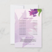 Sjabloon van het begrafenisprogramma kaart (Achterkant)