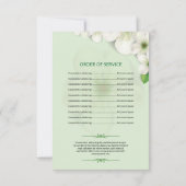 Sjabloon van het begrafenisprogramma kaart (Achterkant)