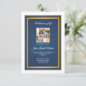 Sjabloon van het begrafenisprogramma kaart (Staand voorkant)