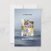 Sjabloon van het begrafenisprogramma kaart (Voorkant)