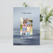 Sjabloon van het begrafenisprogramma kaart (Staand voorkant)