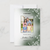 Sjabloon van het begrafenisprogramma kaart (Voorkant)