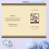 Sjabloon van het begrafenisprogramma / Obituire Sj Flyer (Enkel)