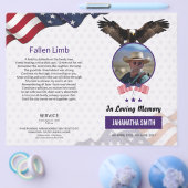 Sjabloon van het begrafenisprogramma voor het lege flyer (Enkel)