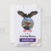 Sjabloon van het begrafenisprogramma voor het lege kaart (Voorkant)