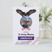 Sjabloon van het begrafenisprogramma voor het lege kaart (Staand voorkant)