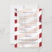 Sjabloon van het begrafenisprogramma voor het lege kaart (Achterkant)