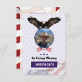 Sjabloon van het begrafenisprogramma voor het lege kaart (Voorkant / Achterkant)