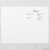 Sjabloon van het Black & White Music Overweging Pr (Achterkant)