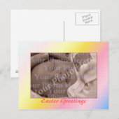 Sjabloon van het Briefkaart van Pasen (Voorkant / Achterkant)