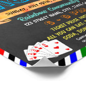 Sjabloon van het casinoavondschoolevenement poster (Hoek)