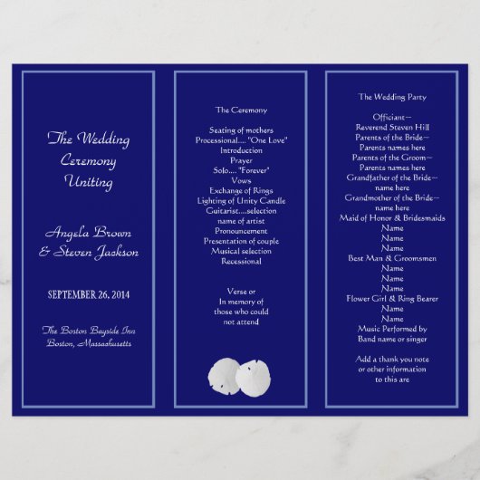 Sjabloon van het drievoudig weddenschap-programma (Voorkant)