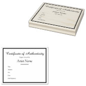  Sjabloon van het echtheidscertificaat Rubberstempel (Gestempeld)