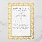 Sjabloon van het folie Border Wedding Menu (Voorkant)
